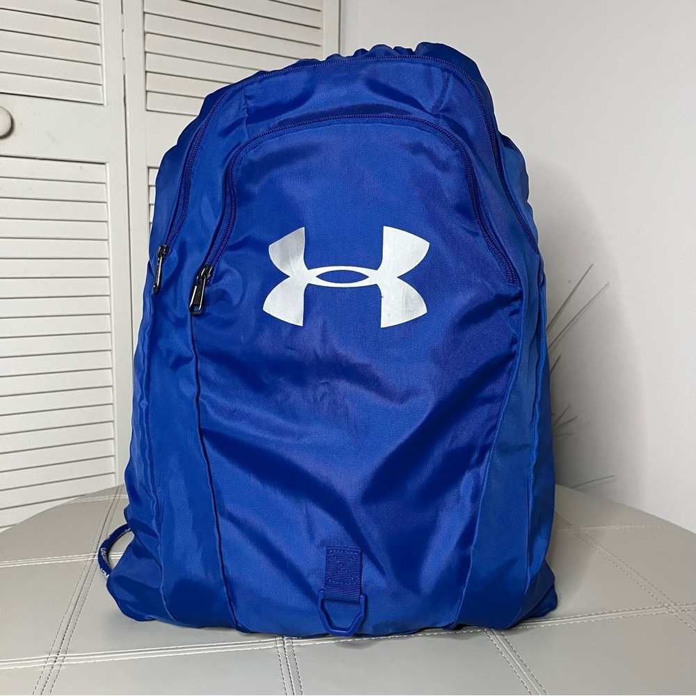 Under Armour Blue and White Athletic Backpack